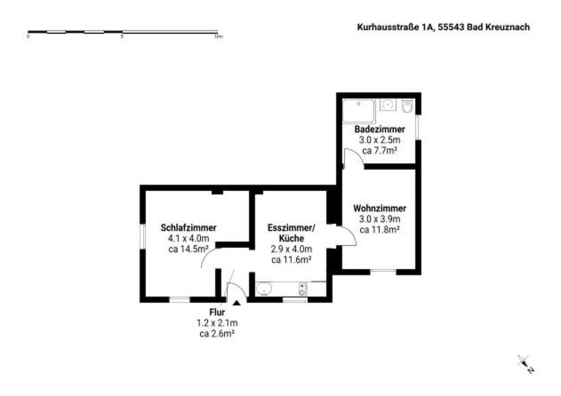 Apartment Altstadt Am Wasser Mit Parkplatz Und Riesigem Garten Bad Kreuznach